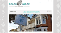 Desktop Screenshot of beach-lodge.co.uk