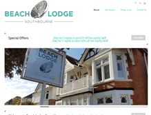 Tablet Screenshot of beach-lodge.co.uk